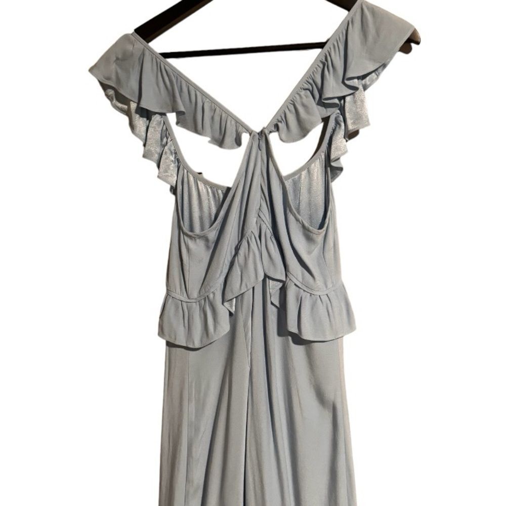SAYLOR Maxine MIDI Dress in Ice Blue Event Spring Summer Wedding Formal Sorority - Picture 4 of 8